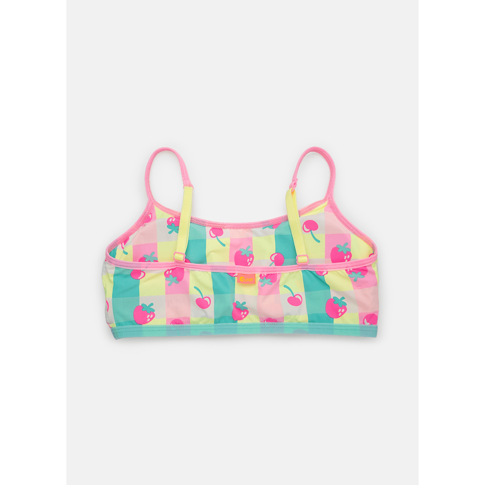 Top com Bojo Removível Microfibra Menina Teen Morangos - 3