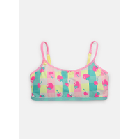 Top com Bojo Removível Microfibra Menina Teen Morangos - 1