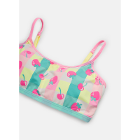 Top com Bojo Removível Microfibra Menina Teen Morangos - 2