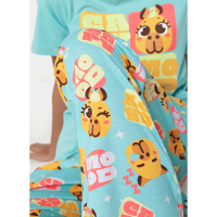 Pijama Manga Curta Algodão Feminino Capy Bora - 4