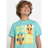 Pijama Manga Curta Algodão Menino Teen Capy Bora - 2