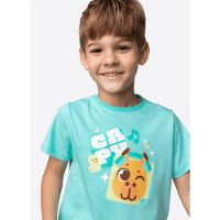 Pijama Manga Curta Algodão Menino Capy Bora - 2