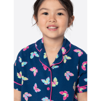 Pijama Manga Curta Viscose Menina Borboletas - 2