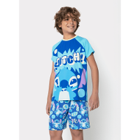 Pijama Manga Curta Viscolycra Menino Teen Stitch - 1