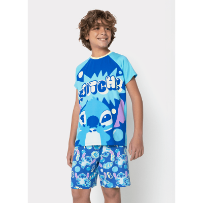 Pijama Manga Curta Viscolycra Menino Teen Stitch