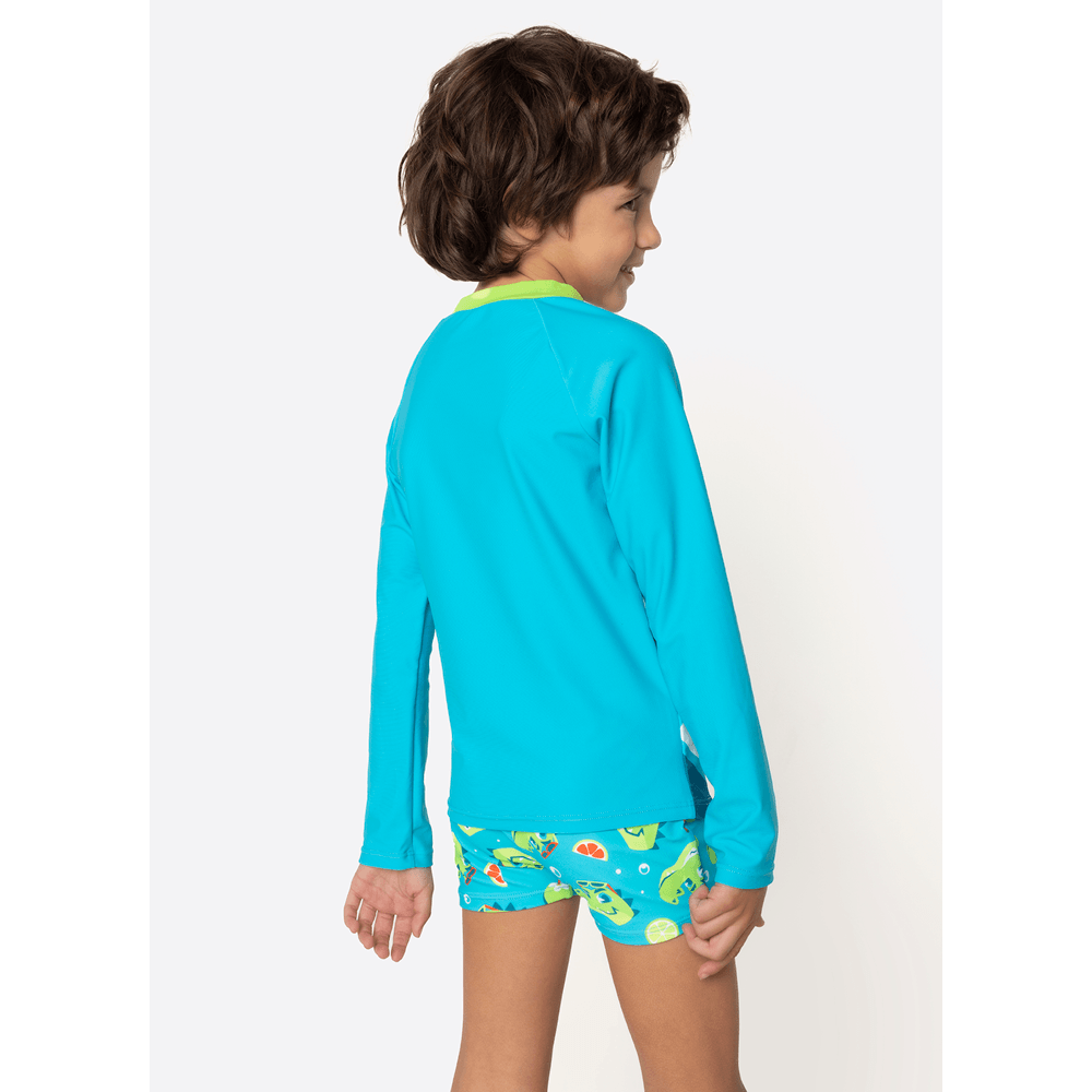 Camiseta Com Proteção Solar Menino Jacaré Relax - 3