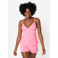 Pijama Regata Microfibra Feminino Panda Romântico - 1