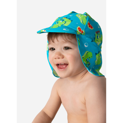 Chapéu Com Proteção Solar Bebê Menino Jacaré Relax