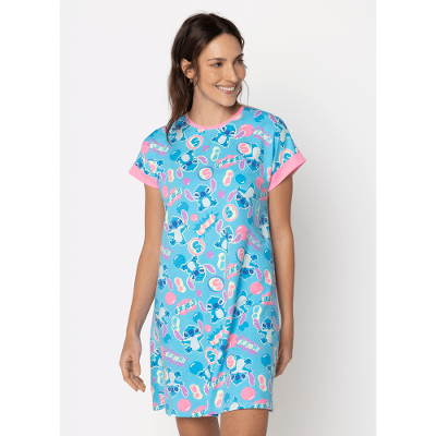 Camisola Manga Curta Viscolycra Feminina Stitch