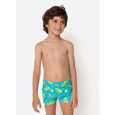 Sunga Boxer com Proteção Solar Menino Jacaré Relax