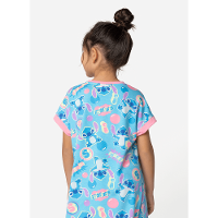 Camisola Manga Curta Viscolycra Menina Stitch - 3