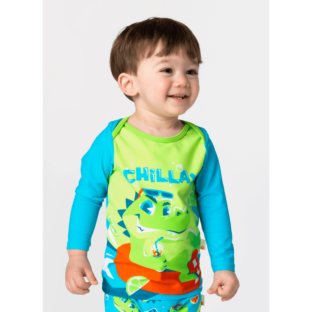 Camiseta com Proteção Solar Bebê Menino Jacaré Relax - 2