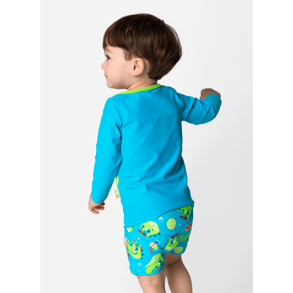 Camiseta com Proteção Solar Bebê Menino Jacaré Relax - 3