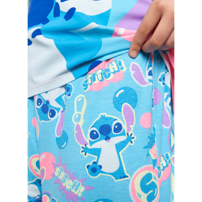Pijama Manga Curta Viscolycra Menina Teen Stitch