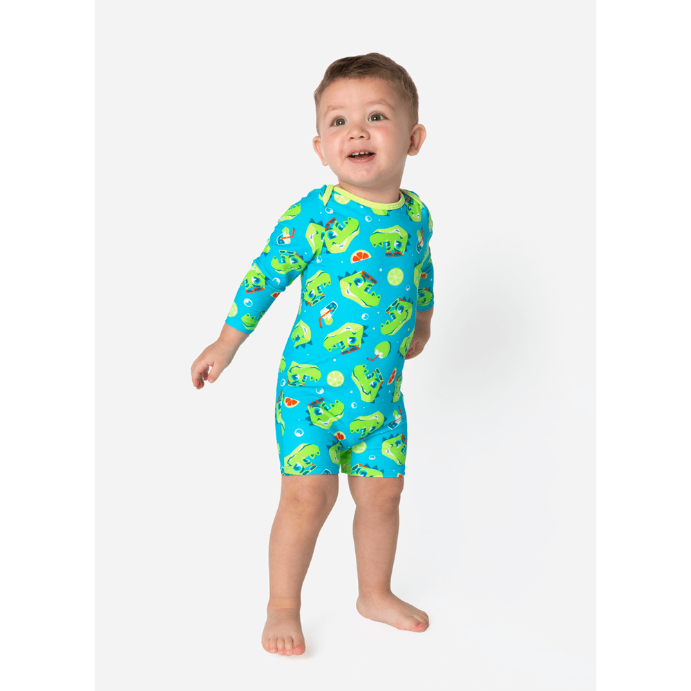 Macacão Bebê Menino Jacaré Relax - 1