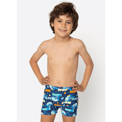Sunga Boxer Menino Tubarão Futevôlei