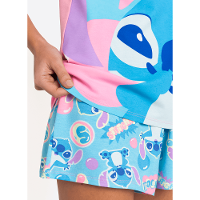 Pijama Manga Curta Viscolycra Feminino Stitch - 3