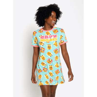 Camisola Manga Curta Algodão Feminina Capivara Vibes