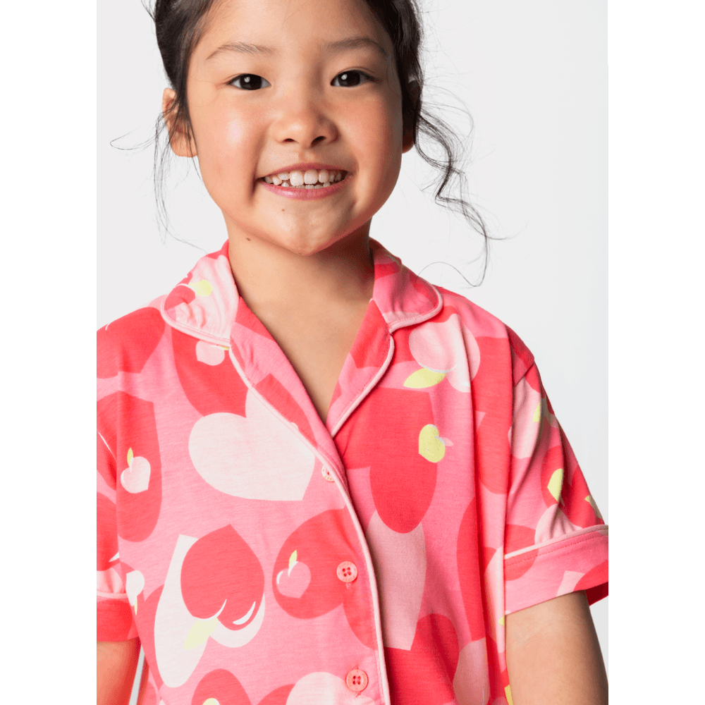 Pijama Manga Curta Viscose Menina Panda Romântico - 2