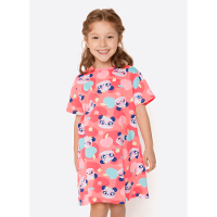 Pijama Manga Curta Algodão Menina Panda Romântico - 3