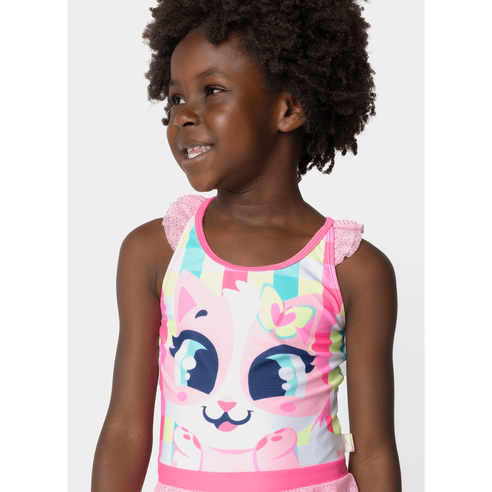 Maio Com Proteção Solar Menina Gata Picnic - 2