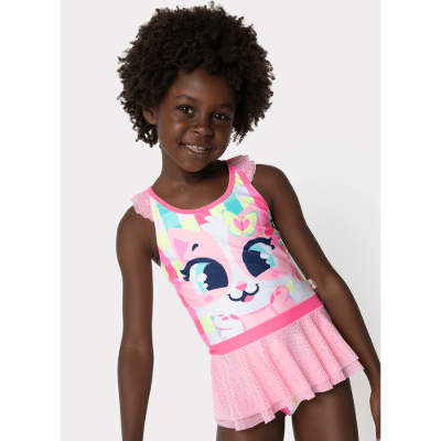 Maio Com Proteção Solar Menina Gata Picnic