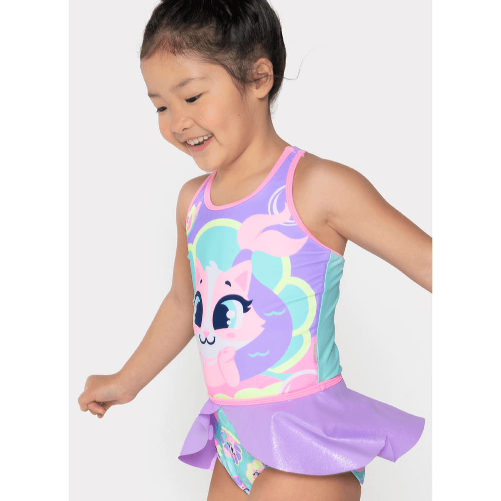 Maio Com Proteção Solar Menina Gata Sereia - 4