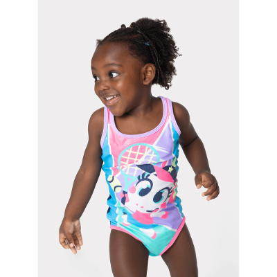 Maio Com Proteção Solar Menina Unicórnio Tênis