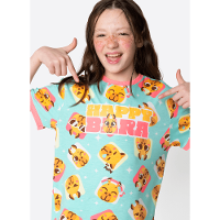 Pijama Manga Curta Viscolycra Menina Teen Capy Bora - 2