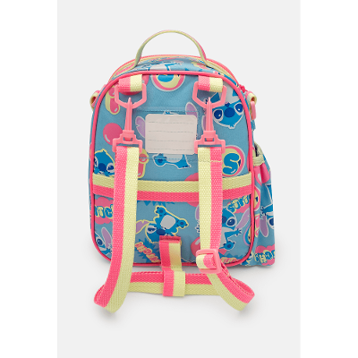 Lancheira Térmica com Bolso Frontal Holográfico Stitch