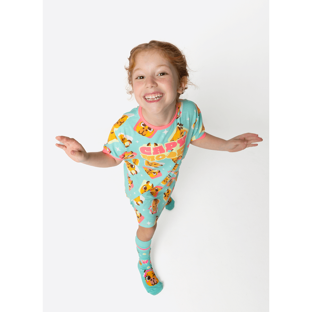 Camisola Manga Curta Viscolycra Menina Capy Bora - 2