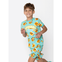 Pijama Manga Curta Viscolycra Menino Capy Bora - 1