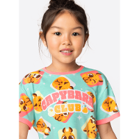 Pijama Manga Curta Viscolycra Menina Capy Bora - 2