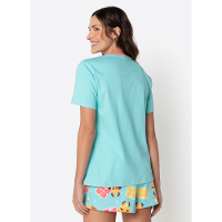 Pijama Manga Curta Algodão Feminino Capy Bora - 2