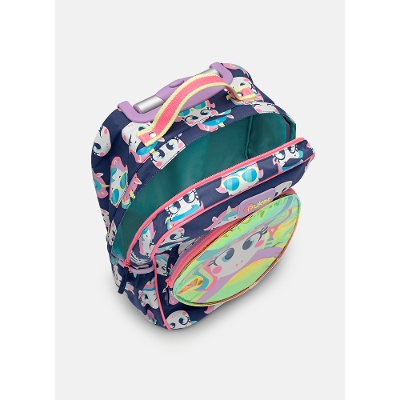 Mochila com Rodinha Média Unicórnio Tênis