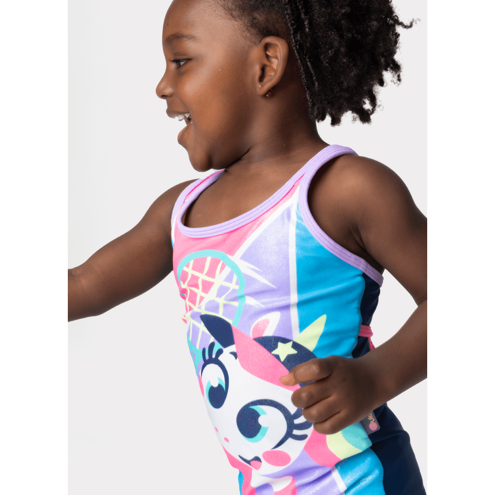 Maio Com Proteção Solar Menina 1/2 anos Unicórnio Tênis - 2