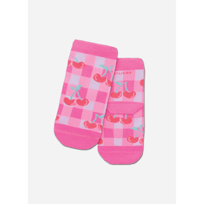 Meia Soquete Bebê RN Menina Cerejas