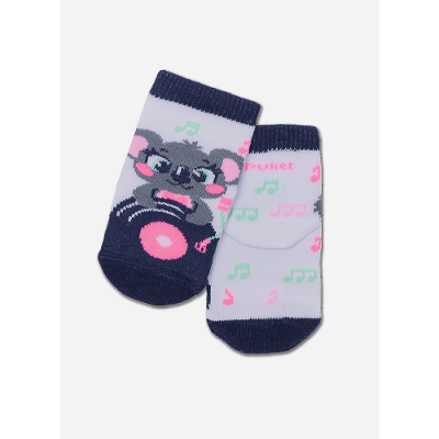 Meia Soquete Bebê RN Menina Coala Music
