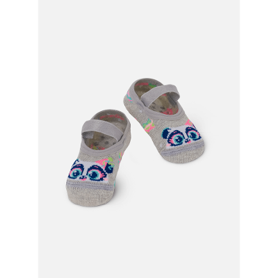 Meia Sapatilha Bebê RN Menina Panda