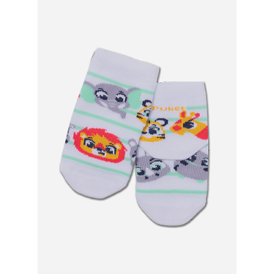 Meia Soquete Bebê RN Menino Zoo