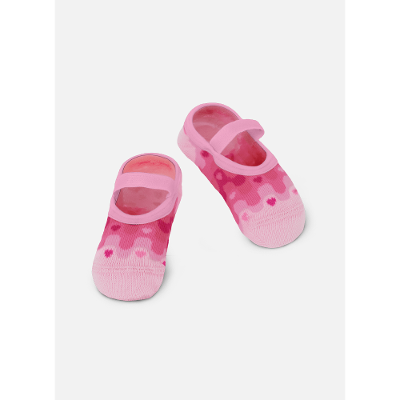Meia Sapatilha Bebê RN Menina Coração