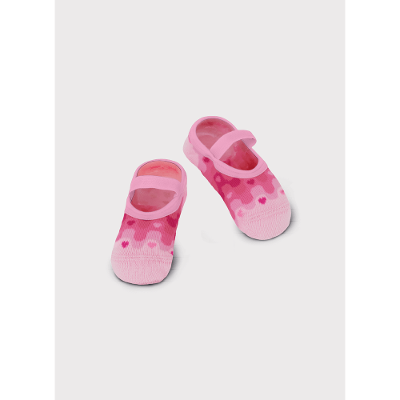 Meia Sapatilha Bebê Menina Coração