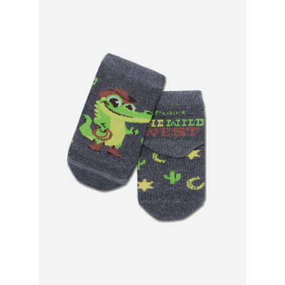 Meia Soquete Bebê RN Menino Jacaré Cowboy