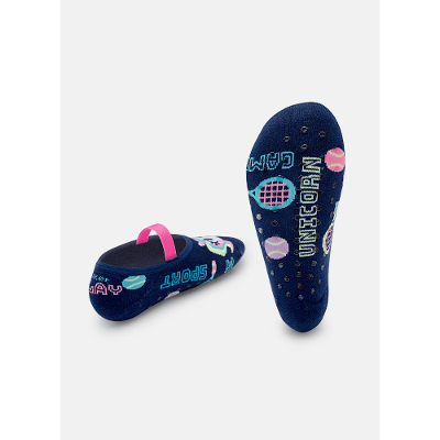 Meia Sapatilha Antiderrapante Feminina Unicórnio Tênis