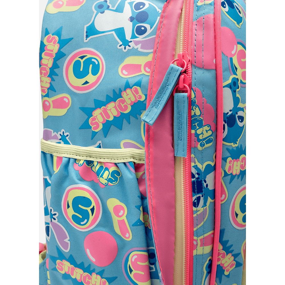 Mochila com Rodinha Grande Holográfica Stitch - 3