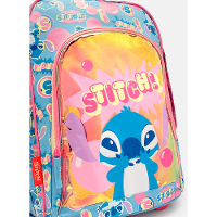 Mochila com Rodinha Grande Holográfica Stitch - 2