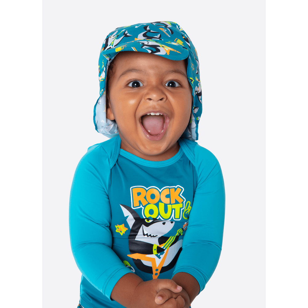 Chapéu Bebê Menino Tubarão Music - 2