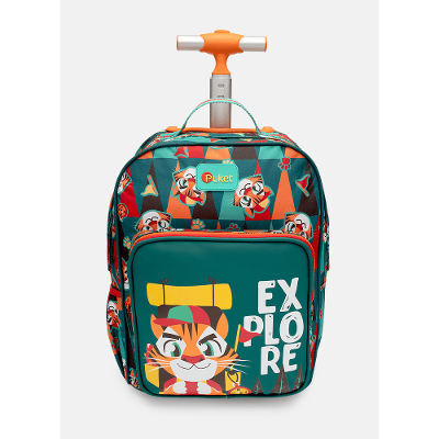 Mochila com Rodinha Média Tigre Camping