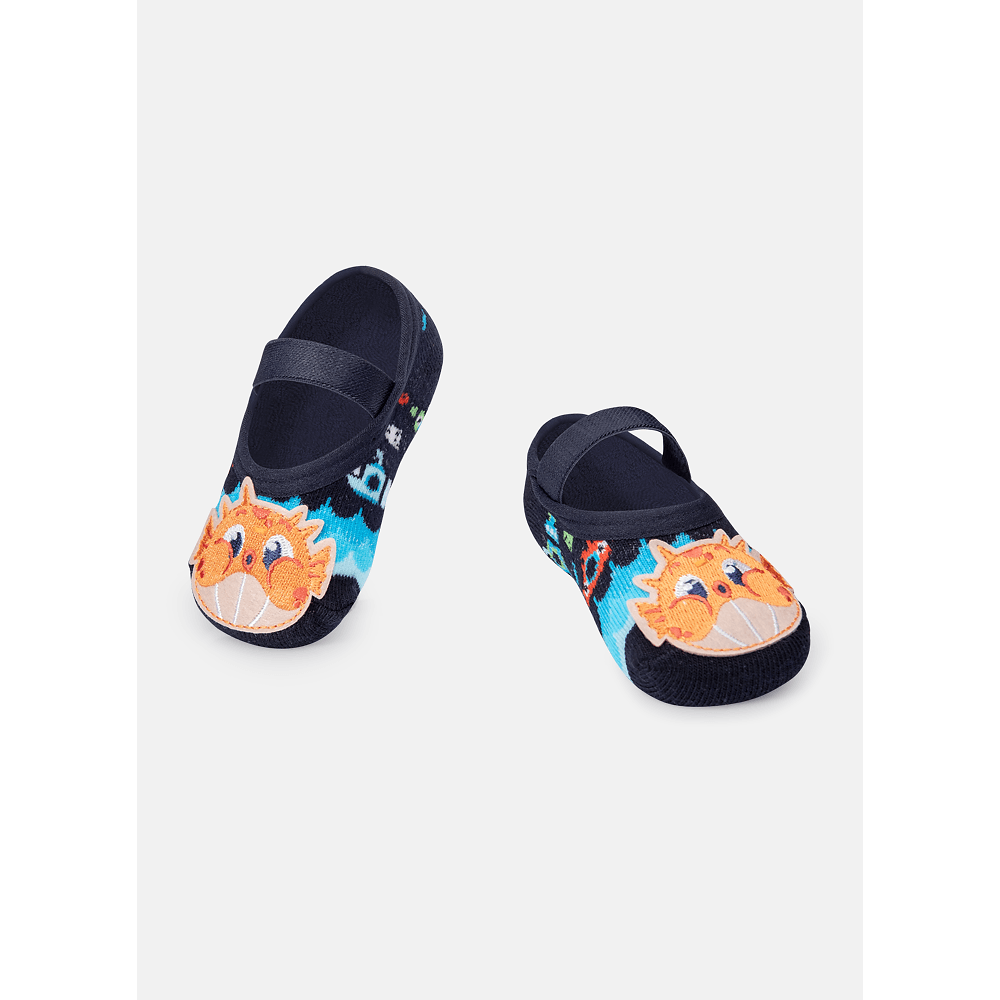 Meia Sapatilha Bebê Menino Com Aplique Submarino - 1