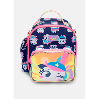 Lancheira Térmica com Bolso Frontal Unicórnio Tênis